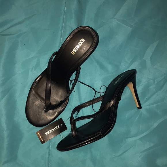 Express Shoes - Express Flip Flop Heel Sandals